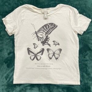 Forever 21 Butterfly tee, Girls size 11/12
